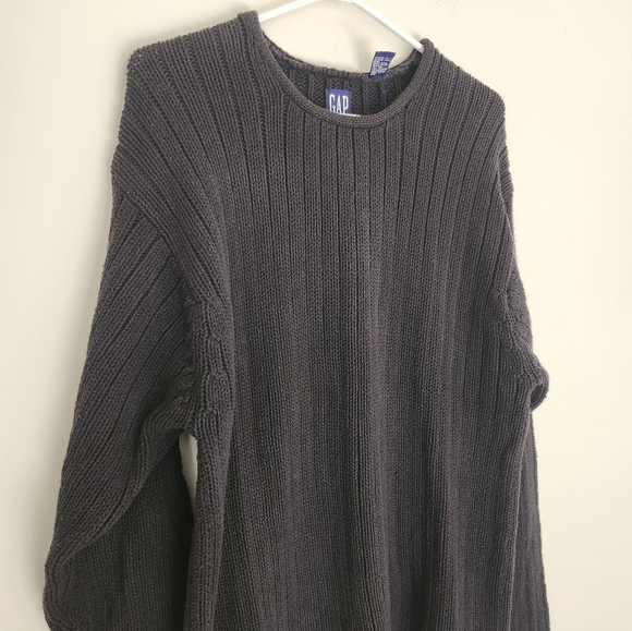 Cotton Ribbed Knit Crewneck - Picture 3 of 7
